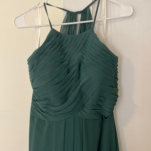 Azazie dark green bridesmaids dress